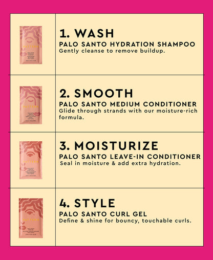 The Palo Santo Wash & Go Curl Kit