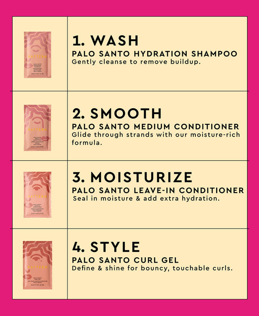 The Palo Santo Wash & Go Curl Kit