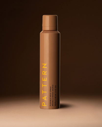 Flexible Hold Spray - PATTERN Beauty by Tracee Ellis Ross flexible hold spray in a slim copper-brown bottle with gold lettering.