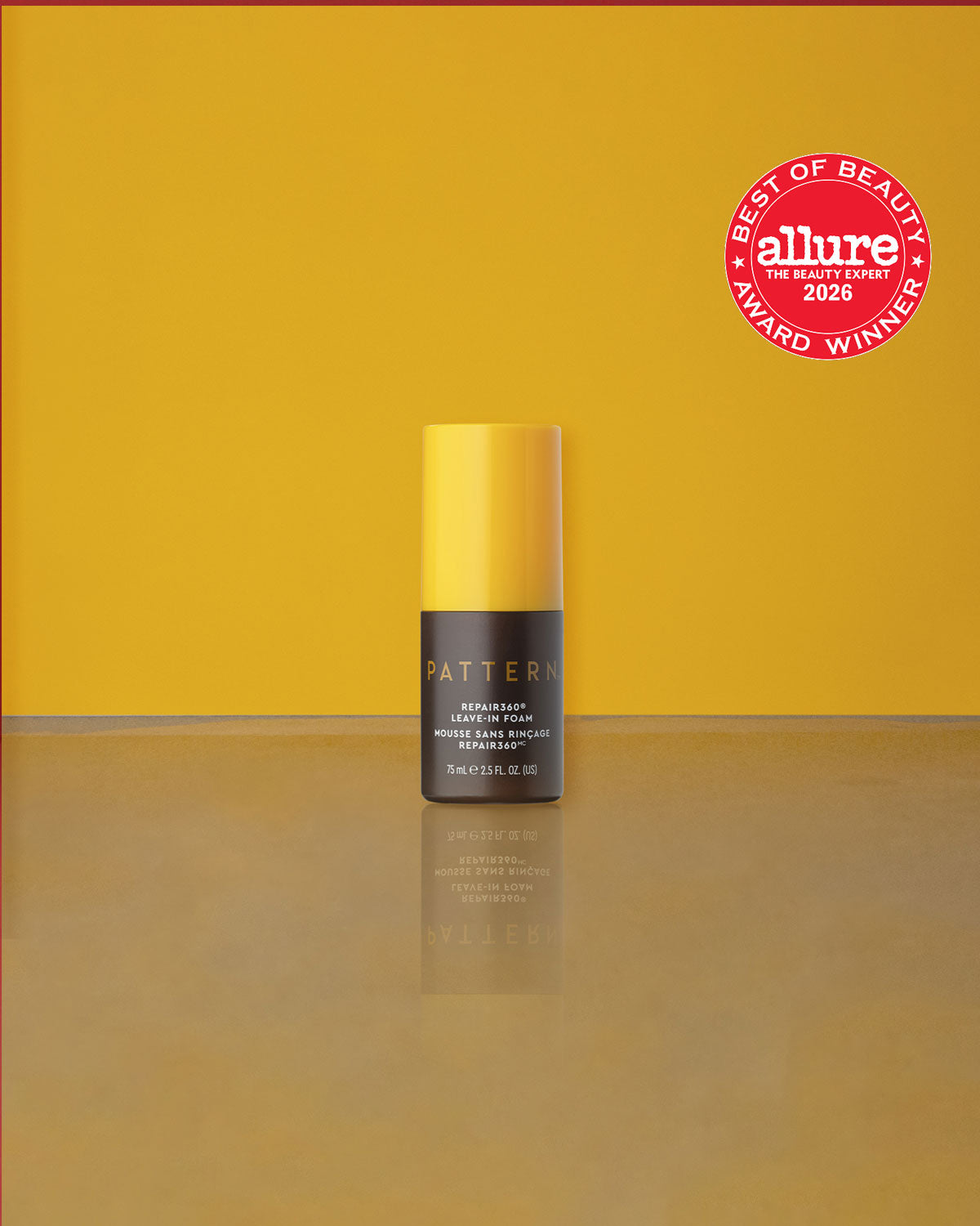 PATTERN
REPAIR360®
LEAVE-IN FOAM
MOUSSE SANS RINÇAGE
REPAIR360MC
75 mL e 2.5 FL. OZ. (US)