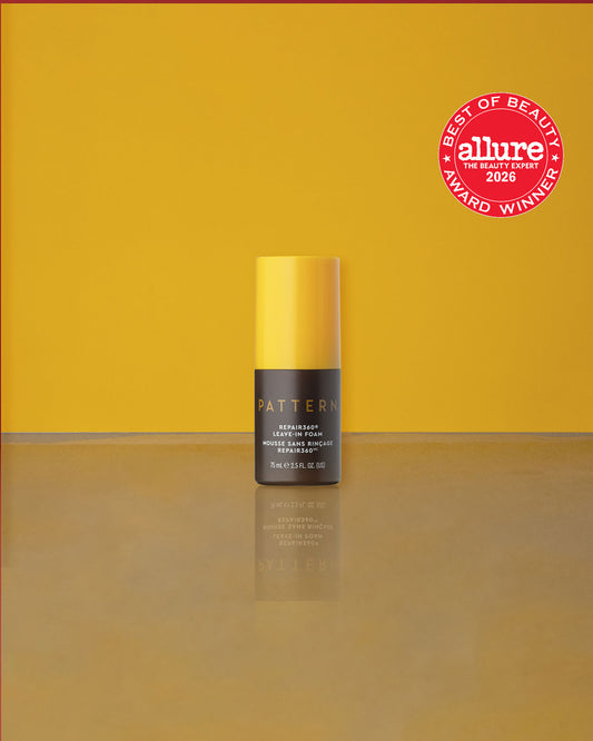 PATTERN
REPAIR360®
LEAVE-IN FOAM
MOUSSE SANS RINÇAGE
REPAIR360MC
75 mL e 2.5 FL. OZ. (US)