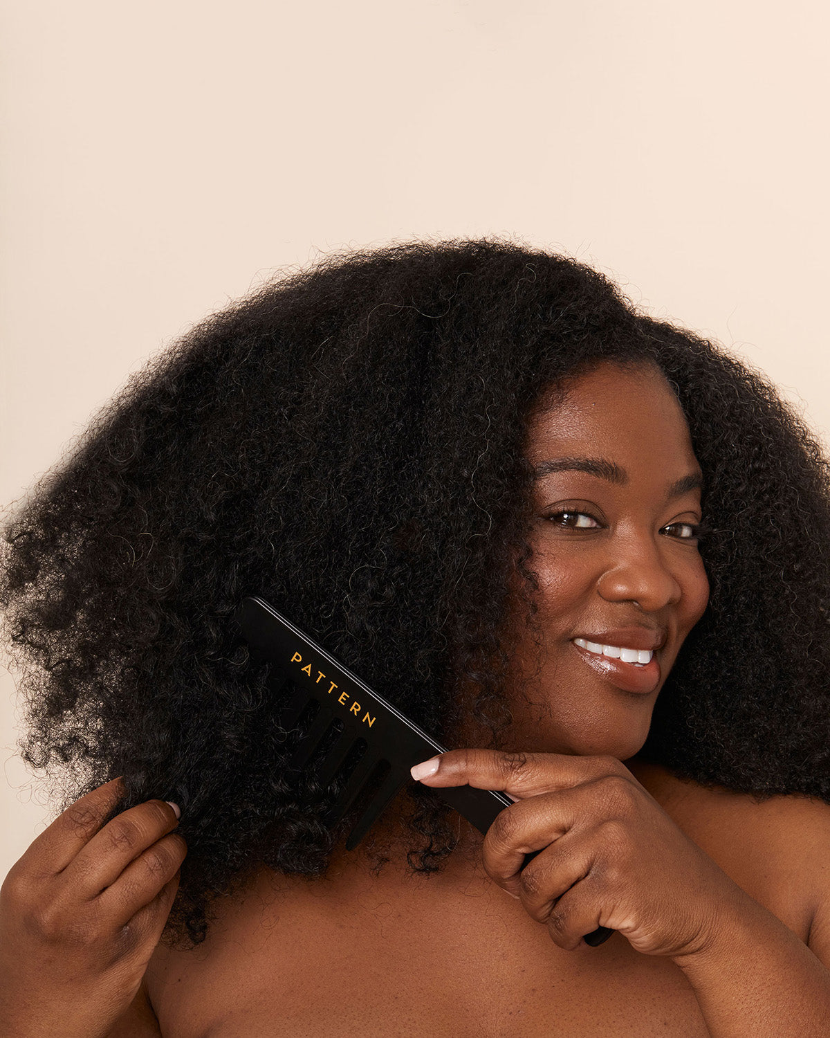 Wide Tooth Comb For Curly Hair Big Shower Comb PATTERN