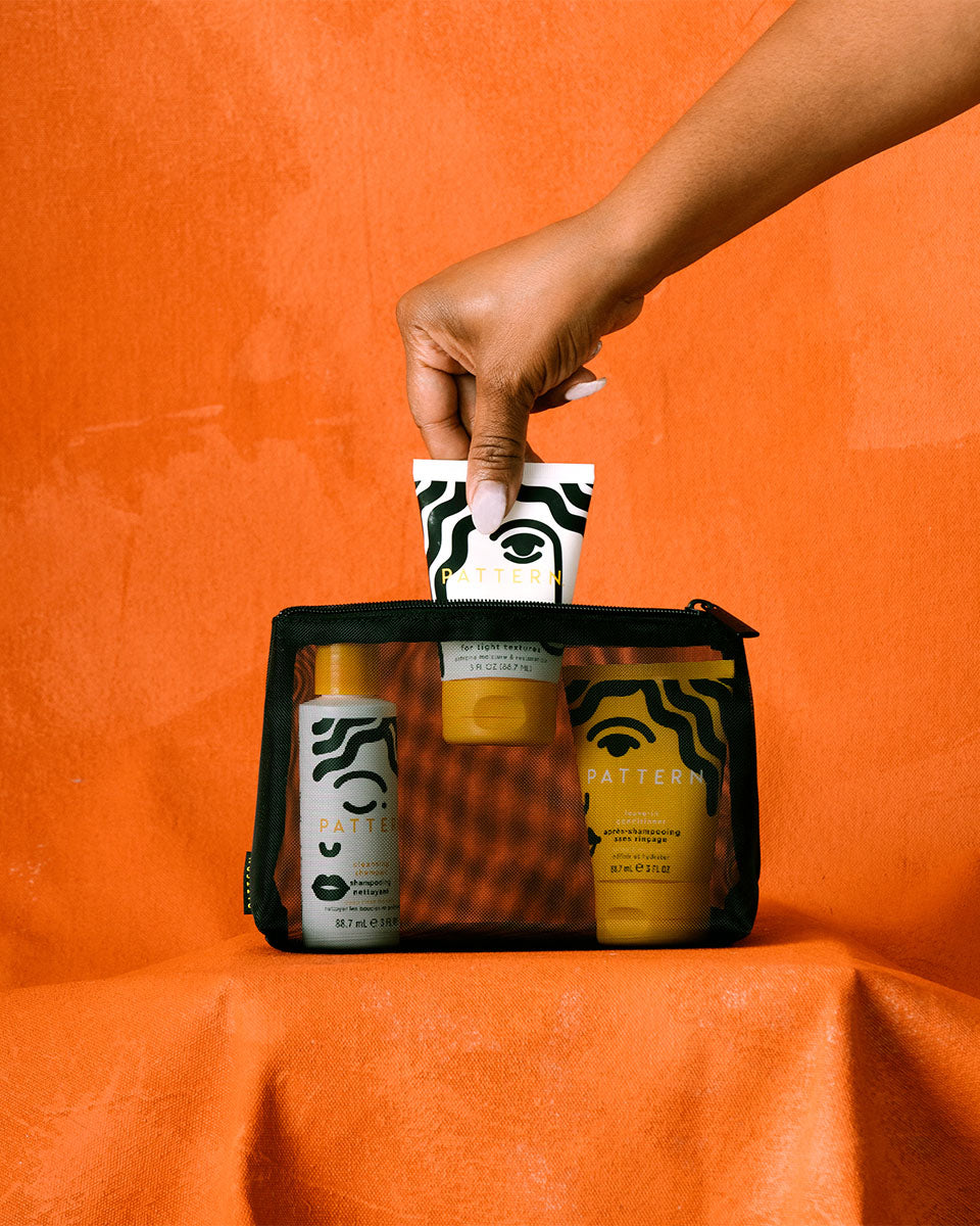 Pattern Texture Travel Kit Texture Travel Kit: Textured Hair Product Travel Bag | PATTERN ...