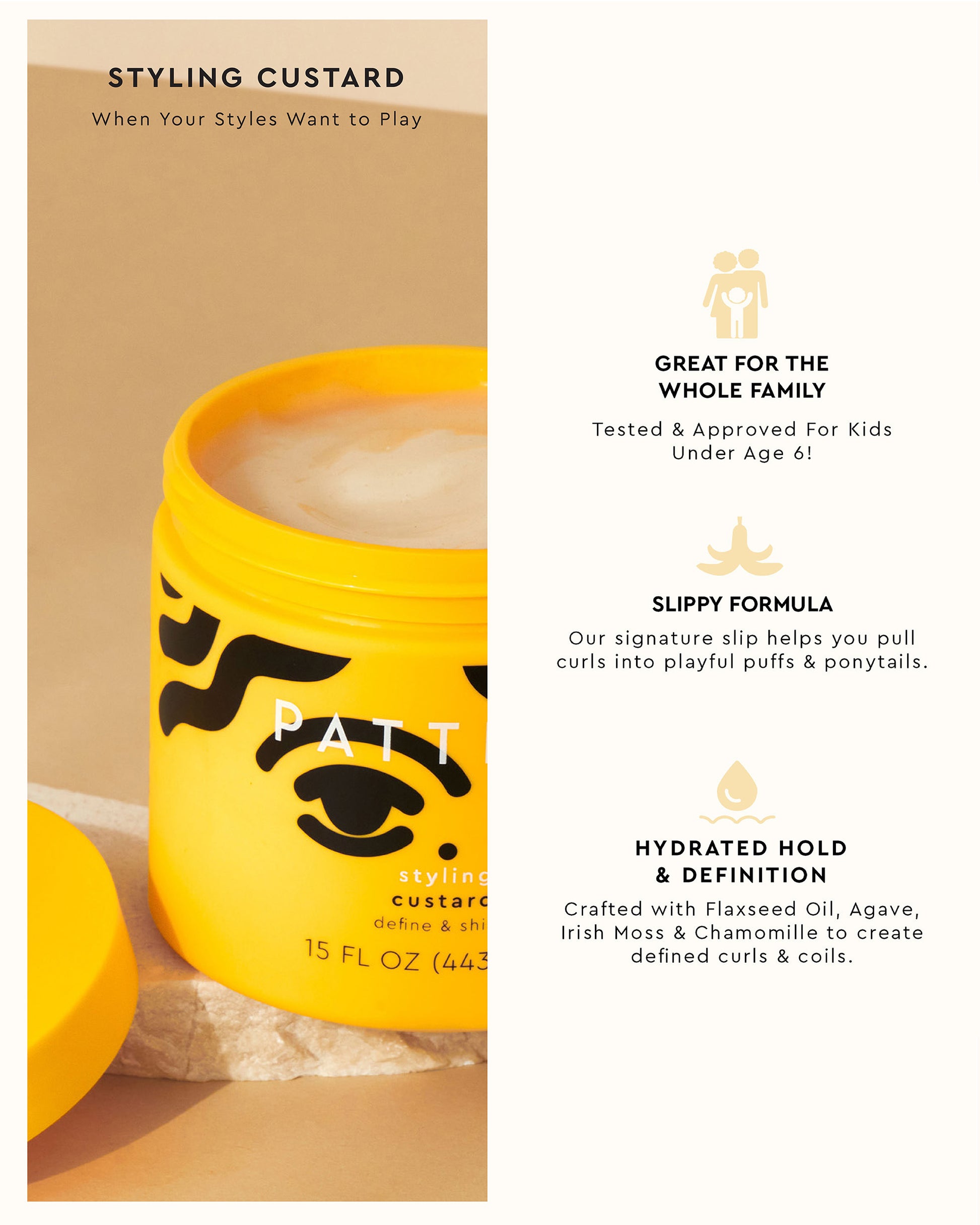 Styling Bestsellers Kit - Pattern Beauty by Tracee Ellis Ross Styling Bestsellers Kit with vibrant yellow packaging and bold black design.