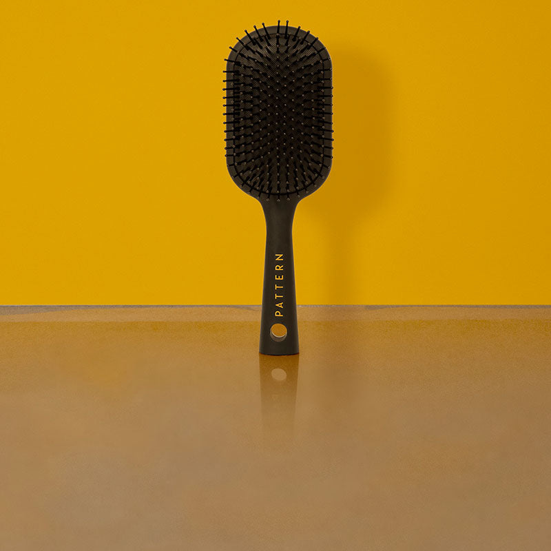 Soft Bristle Paddle Hair Brush (Gold)