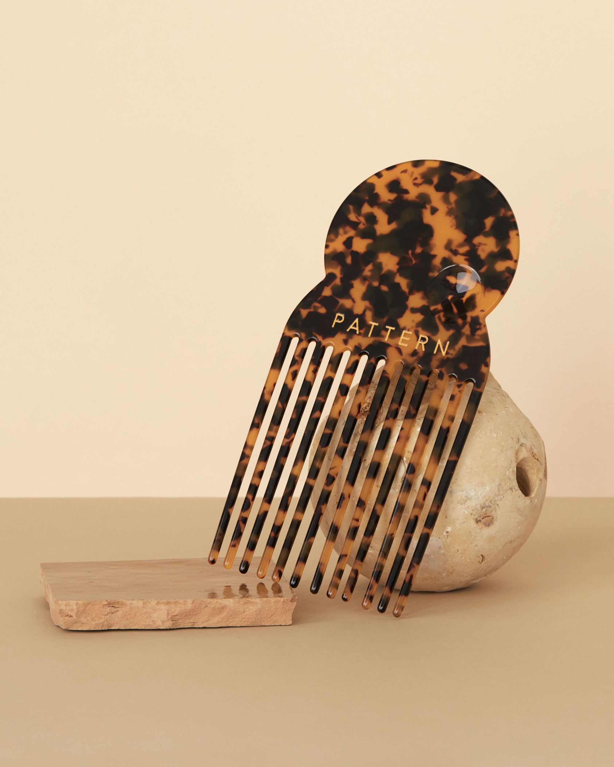 Afro Pick | Tortoise Shell Hair Comb | Pattern Beauty