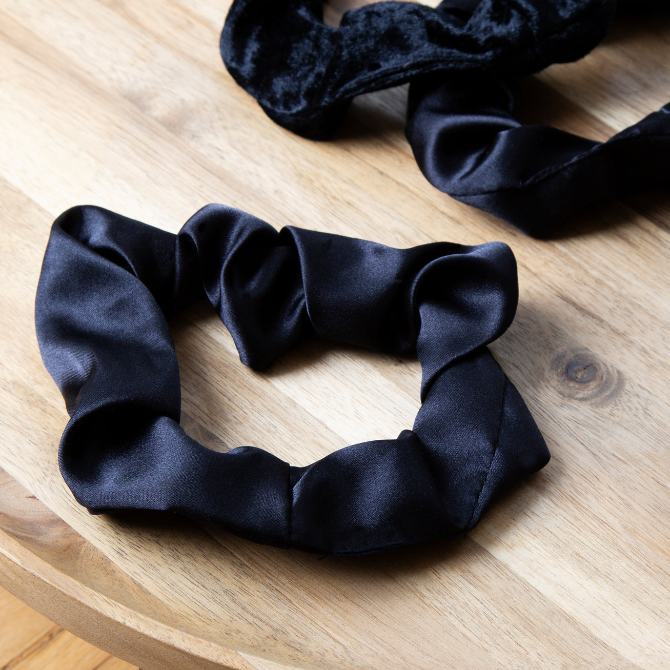 Satin on sale hair scrunchies